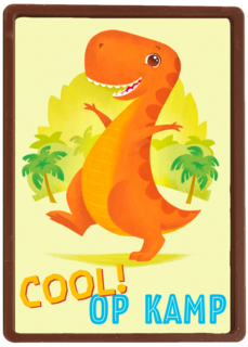 op kamp kaart dinosaurus