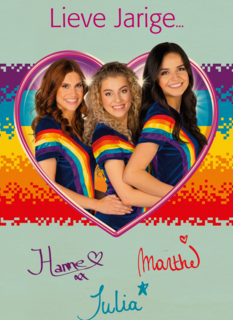 k3 verjaardag kaart hart lieve jarige