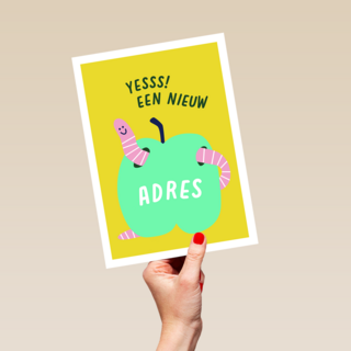 Nieuwe woning kaart yes een nieuw adres