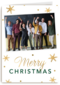 kerstkaart fotokaart sterren merry christmas