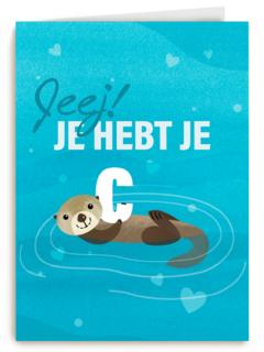 zwemdiploma kaart jeej je hebt je c