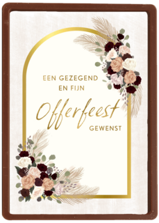 offerfeest kaart bloemen