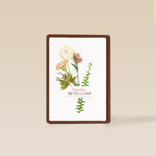 botanical kaart beterschap met een bloemetje