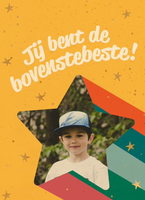 Houten Kaart Op Kamp | Houten Kaart Hallmark | Op Kamp | Jij Bent De Bovenstebeste