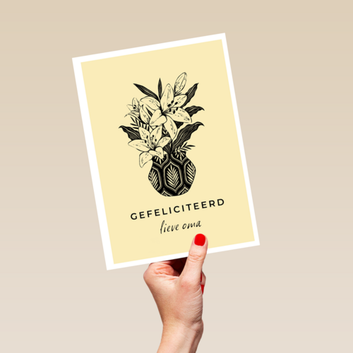 een mooie bos bloemen voor een mooie jarige
