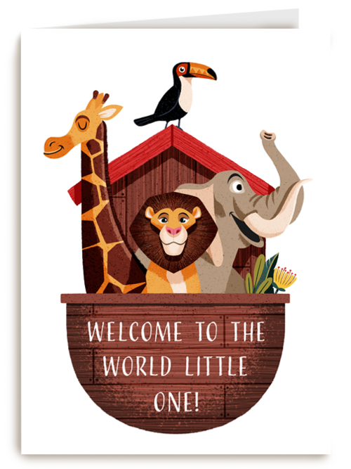 geboorte welcome to the world kaart