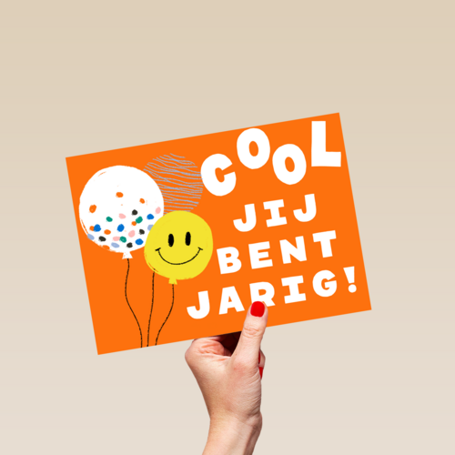 Verjaardagskaart Cool jij bent jarig