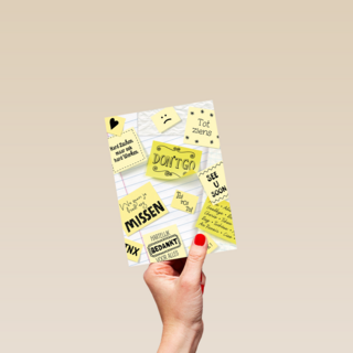 post it afscheid nemen