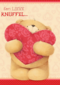 groot hart een lieve knuffel