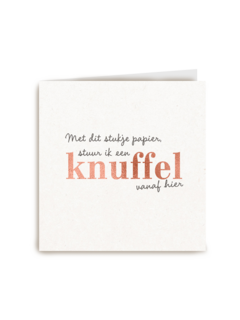 Zomaar kaart met dit stukje papier