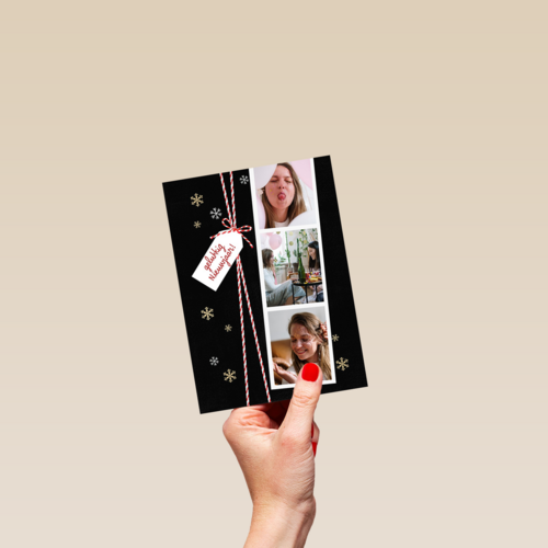 nieuwjaar fotokaart fotostrip 3 kaders