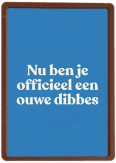 verjaardag kaart man ouwe dibbes