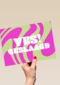 Geslaagd Yes swirl groen roze