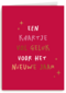 Een Kaartje Vol Geluk Voor Het Nieuwe Jaar