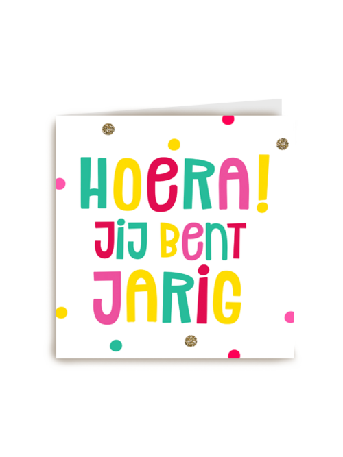 Verjaardagskaart Hallmark | Witte Kaart Hoera Jij Bent Jarig