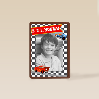 Drie twee een hoera met auto