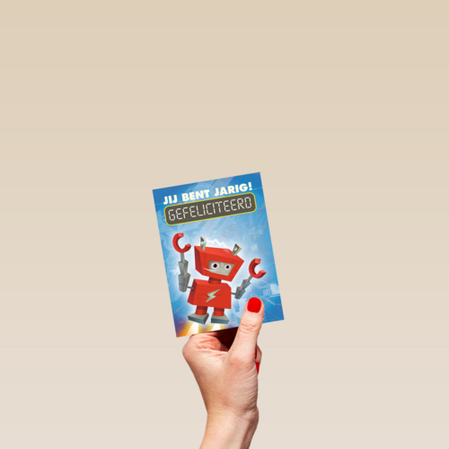 rode robot gefeliciteerd