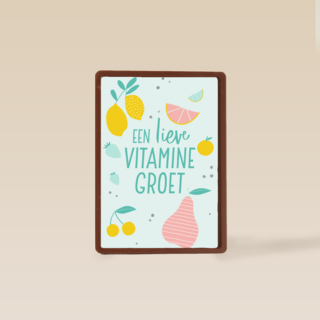 Beterschapskaart een lieve vitaminegroet