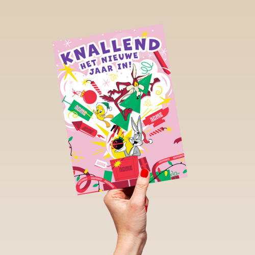 Looney tunes knallend het nieuwe jaar in