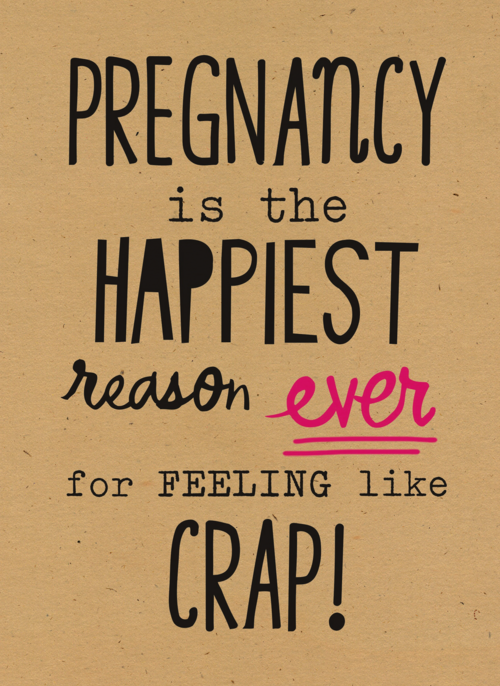 Houten Kaart Zwangerschap Felicitatie | Houten Kaart Hallmark | Zwangerschap Felicitatie | The Happiest Reson To Feel Like Crap