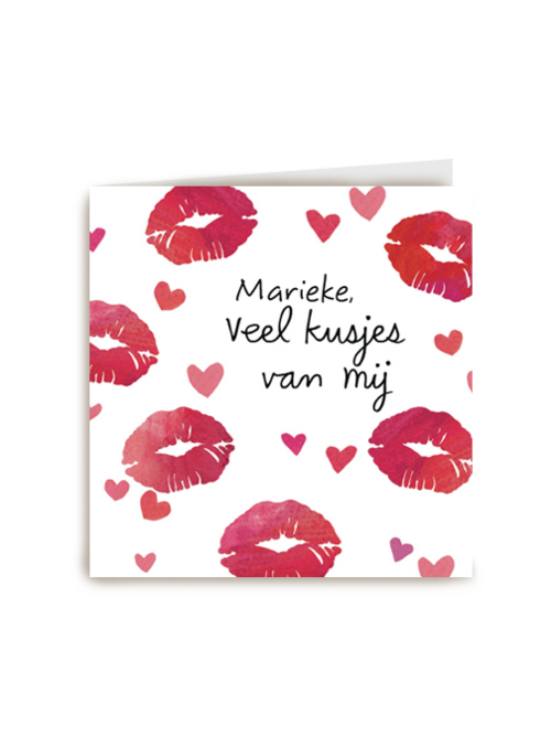 veel kusjes van mij