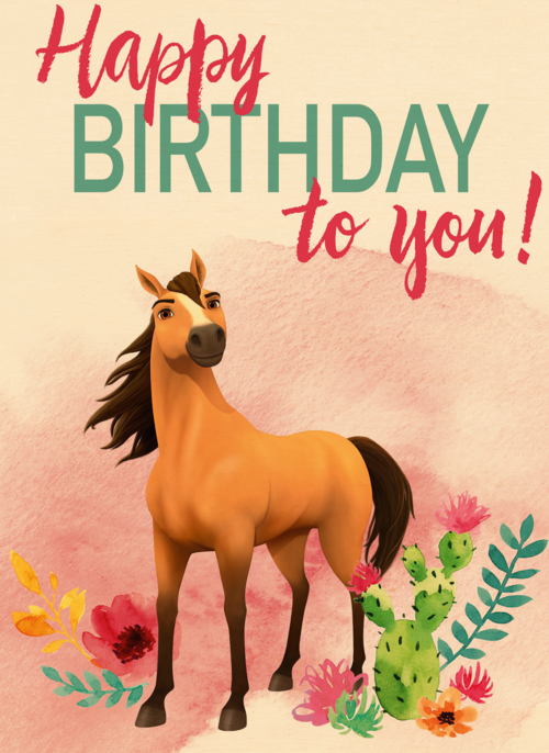 verjaardag kaart spirit happy birthday to you