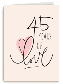 45 years of love