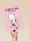 Snoopy valentijnskaart love is a best friend