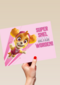 Paw Patrol beterschapskaart meisje