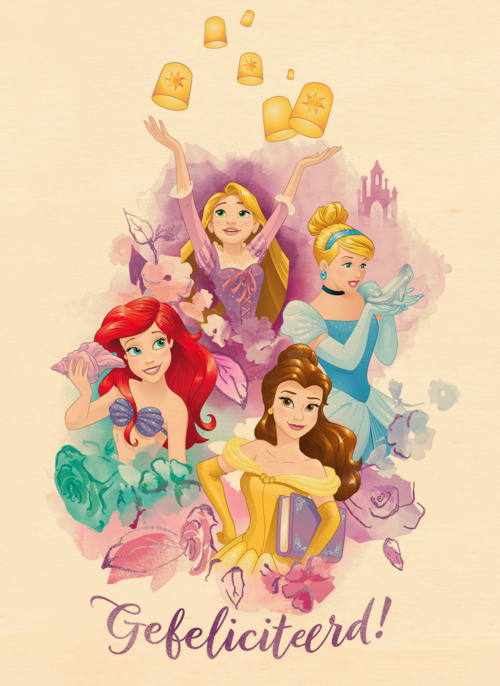 gefeliciteerd van deze disney prinsessen