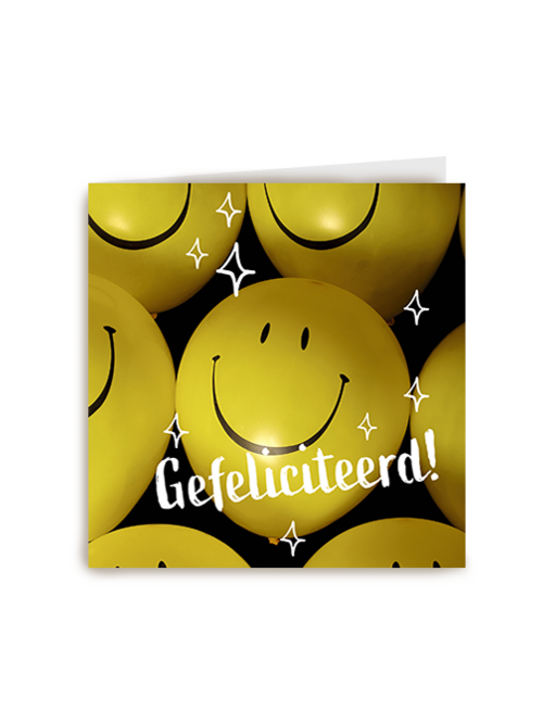 Verjaardagskaart Hallmark | Gefeliciteerd Smiley Ballon
