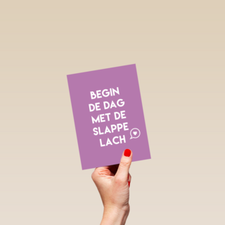sporta op kamp kaart begin de dag met de slappe lach