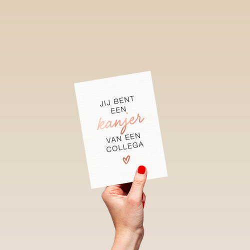 Bedankt kaart thuiswerken jij bent een kanjer van een collega