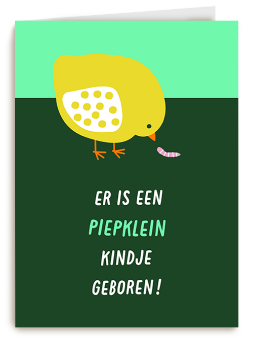 Kaart Hallmark | Geboorte Felicitatie | Geboortefelicitatie Piepklein Kindje Geboren