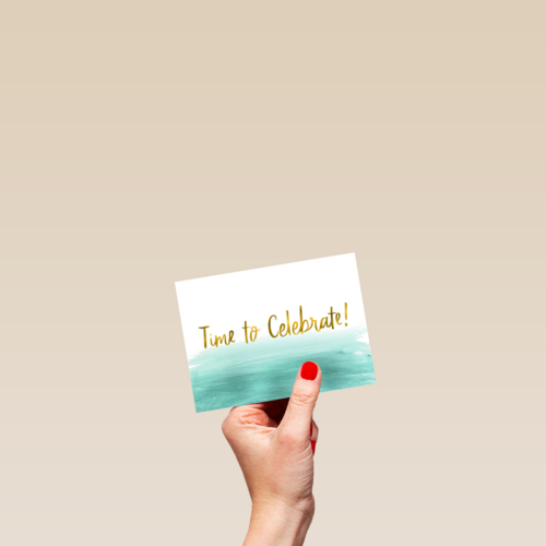 time to celebrate in gold