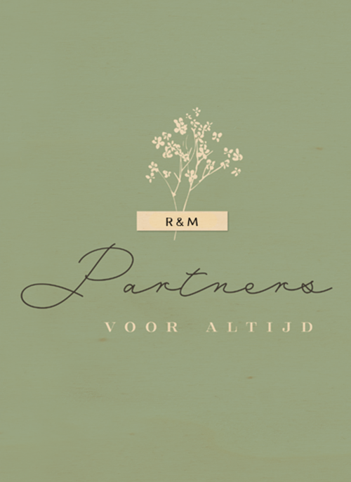 Houten Kaart Geregistreerd Partnerschap | Houten Kaart Hallmark | Geregistreerd Partnerschap | Partners Voor Altijd Met Deze Mooie Kaart