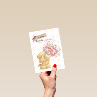 bedankt kaarten bedankt voor alles