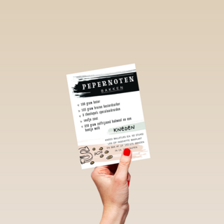 sinterklaas kaart recept pepernoten bakken 100 gram boter