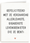 verjaardag kaart hip allerleukste levensgenieter die je bent