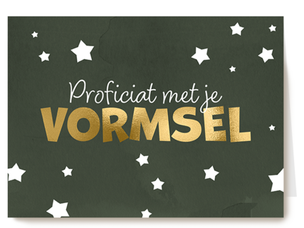 Proficiat vormsel groen