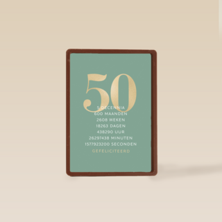 Verjaardagskaart 50 600 maanden