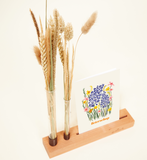 Brievenbuspakket Kaartenhouder Deluxe Droogbloemen Flowershot