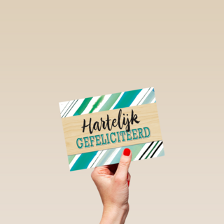 gefeliciteerd groene strepen