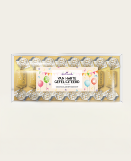 Melkchocolade Hazelnoot Bonbons Van Harte Gefeliciteerd