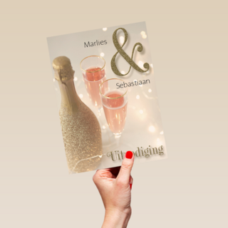 champagne uitnodiging