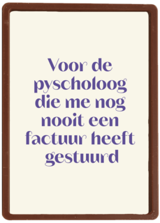 Voor mijn psycholoog