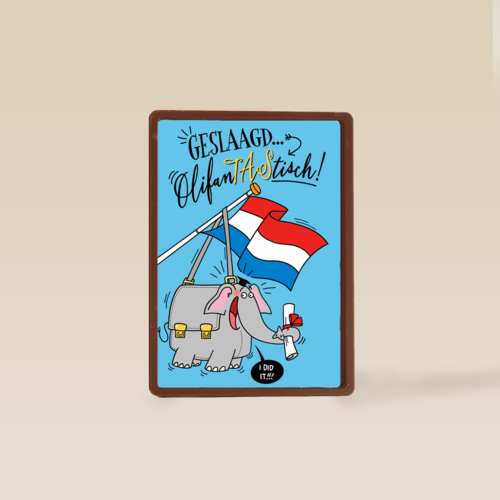 Geslaagd kaart Olifantantastisch