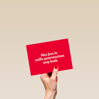 And C met jou is zelfs gourmetten nog leuk