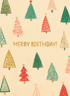 Kerstkaart Speciale momenten Kerst verjaardag Merry birthday