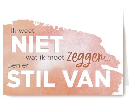 ik weet niet wat ik moet zeggen